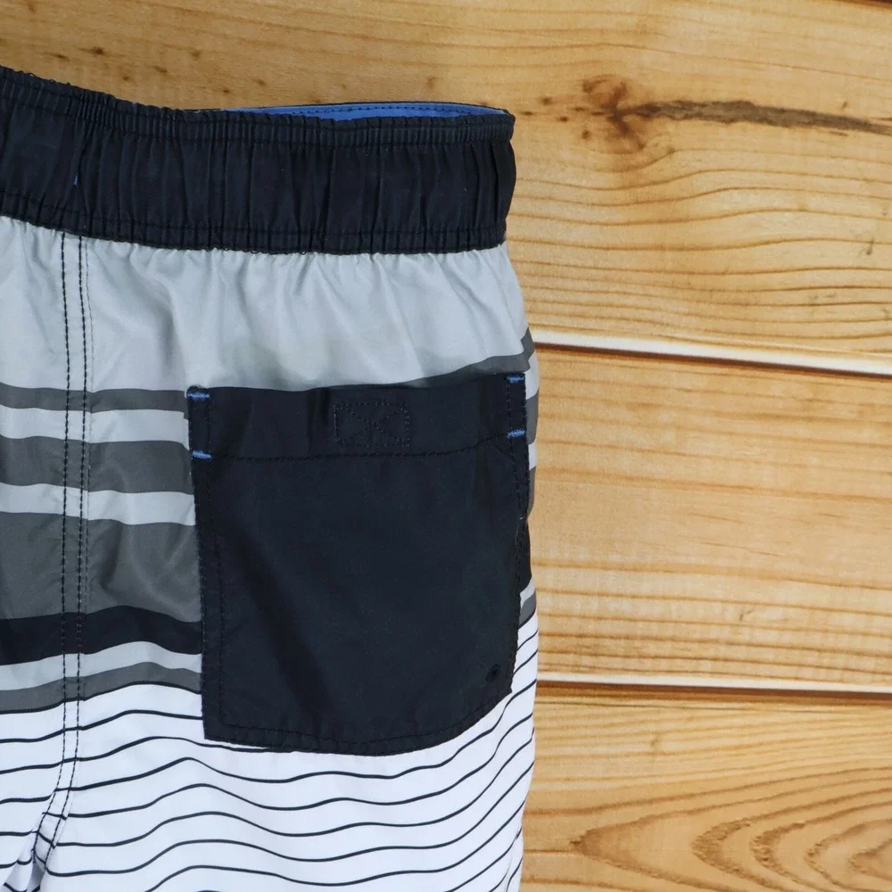 Goodfellow & Co. Swim Trunks w/Liner Mens Sz S Multicolor‎ Striped Stretch Waist